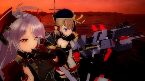 画像ギャラリー No.012のサムネイル画像 / 「アズールレーン クロスウェーブ」のストーリーモードは「島風」と「駿河」の目線で物語が展開。エクストリームバトルなど各モードの情報も