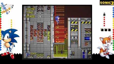 画像ギャラリー No.010のサムネイル画像 / 「SEGA AGES ソニック・ザ・ヘッジホッグ2」の詳細が公開。“ドロップダッシュ”や「ナックルズinソニック2」などが追加に