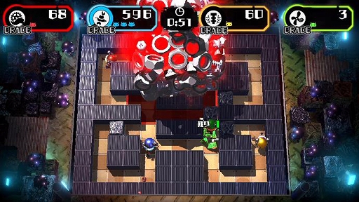 画像ギャラリー No.013のサムネイル画像 / ［TGS 2018］アクワイアの若手クリエイターによる「SCRAP RUSH!!」をプレイ。潰したり潰されたりするうちに熱くなれる対戦ゲーム