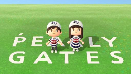 画像ギャラリー No.001のサムネイル画像 / ゴルフアパレルブランド「PEARLY GATES」が，「あつ森」用のゴルフウエアデータを無料配布