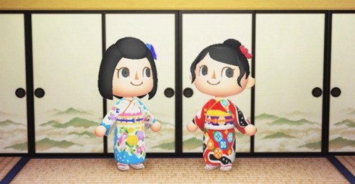 画像ギャラリー No.001のサムネイル画像 / 「あつまれ どうぶつの森」,京友禅の千總が振袖のマイデザインを提供