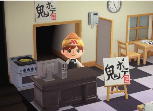 画像ギャラリー No.001のサムネイル画像 / モスバーガーが「あつまれ どうぶつの森」で使用できるマイデザインを配布。ロゴ入りキャップやモスチキンのワンピースなど