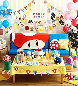 画像ギャラリー No.005のサムネイル画像 / 「スーパーマリオ」モチーフの「ホーム&パーティグッズ」が12月上旬に発売へ。トレーやプレート,ガーランドなど全24種類
