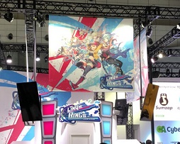 画像ギャラリー No.001のサムネイル画像 / ［TGS 2018］サムザップによる新作「リンクスリングス」の発表ステージをレポート。4対4の“陣取りバトル”を，ゲストを交えた対戦プレイで紹介