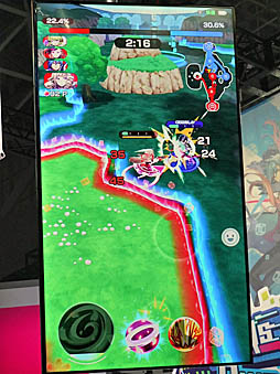 画像ギャラリー No.007のサムネイル画像 / ［TGS 2018］サムザップの新作スマホ向けタイトル「リンクスリングス」インプレッション。走って陣地を取るアクションが，とにかく気持ちいい