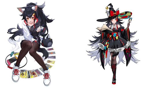 画像ギャラリー No.002のサムネイル画像 / 「カプとれ」,ホロライブ「大神ミオ」とのコラボが決定。人気イラストレーター「泉彩」さんと「LAM」さんによる限定のプライズ景品が登場