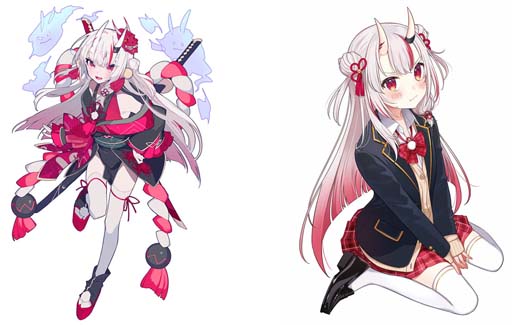 画像ギャラリー No.002のサムネイル画像 / 「カプとれ」,VTuber「百鬼あやめ」とのコラボを11月4日にスタート。描きおろしイラストによる景品が登場
