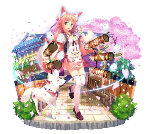 画像ギャラリー No.002のサムネイル画像 / 「ふるーつふるきゅーと!」,期間限定ダンジョン“まほろばコラボ”が開催中