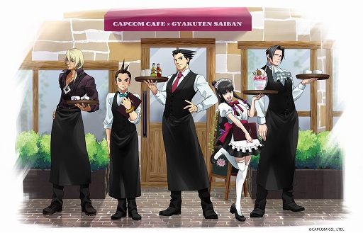 画像ギャラリー No.002のサムネイル画像 / カプコンカフェ イオンレイクタウン店で「逆転裁判」シリーズとのコラボが開催。メインビジュアルが公開