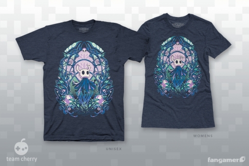 画像ギャラリー No.003のサムネイル画像 / 「Hollow Knight」のTシャツが発売。さまよう空洞の騎士と俊敏な守護者の2種類