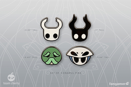 画像ギャラリー No.008のサムネイル画像 / 「Hollow Knight」のぬいぐるみキーホルダーやピンバッジなど,最新グッズ7点が販売開始