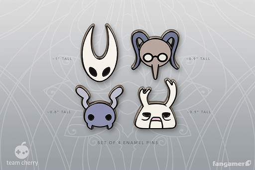 画像ギャラリー No.009のサムネイル画像 / 「Hollow Knight」のぬいぐるみキーホルダーやピンバッジなど,最新グッズ7点が販売開始