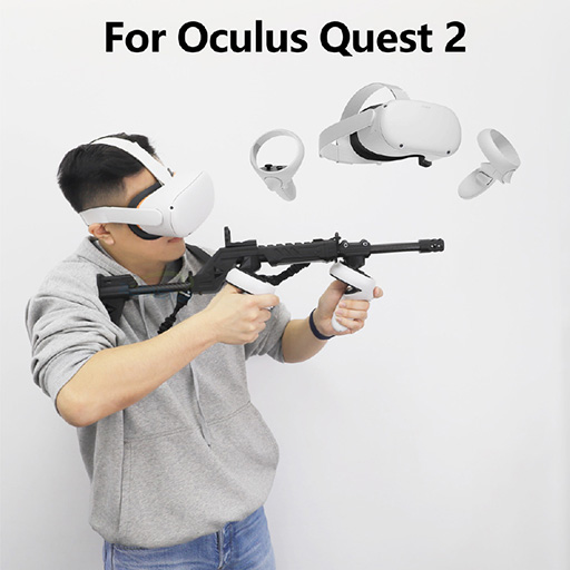 画像ギャラリー No.002のサムネイル画像 / Meta Quest 2コントローラに装着して使う銃型アタッチメントが登場