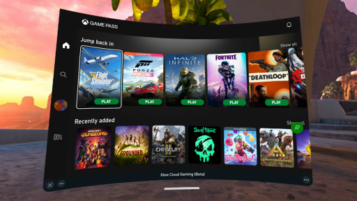 画像ギャラリー No.002のサムネイル画像 / Xbox Cloud GamingがMeta Quest Storeに導入へ。Game PassのライブラリをVR空間の2Dスクリーンでプレイできる
