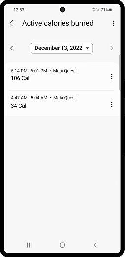 画像ギャラリー No.004のサムネイル画像 / 「Meta Quest」のVRワークアウトデータがAndroidのヘルスコネクトアプリと同期可能に