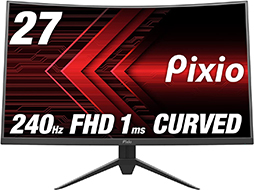 画像ギャラリー No.006のサムネイル画像 / 税込約4万円のPixio製27インチゲーマー向け湾曲型液晶ディスプレイ計2製品が発売