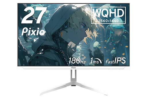 画像ギャラリー No.002のサムネイル画像 / 27型2560×1440ドット，180Hz表示対応で約4万円のゲーマー向けディスプレイ「PX278Wave White」が3月8日発売