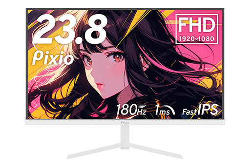 画像ギャラリー No.002のサムネイル画像 / 23.8型，180Hz表示のフルHDで約2万5000円のゲーマー向けディスプレイがPixioから