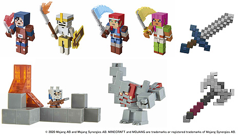 画像ギャラリー No.003のサムネイル画像 / Mattel，「Minecraft Dungeons」の世界を楽しめるアクションフィギュアなど4商品を8月中旬より順次発売へ
