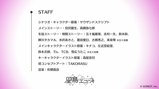 画像ギャラリー No.006のサムネイル画像 / 「夢100」「アカセカ」のジークレストによる2年ぶりの新作が登場。「星鳴エコーズ」プロジェクト発表会をレポート