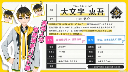 画像ギャラリー No.004のサムネイル画像 / 「星鳴エコーズ」，第44学生塔破隊「ジェミニ」のキャラクターPV を公開