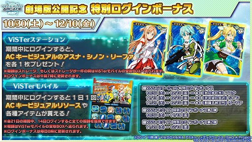 画像ギャラリー No.008のサムネイル画像 / 「SAO AC ディープ・エクスプローラー」,劇場版公開記念イベント“秋の大感謝祭Part2”を開催