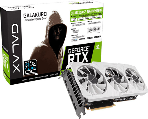 画像ギャラリー No.001のサムネイル画像 / 玄人志向,白い独自クーラー採用のRTX 2070 SUPER搭載カードを発売