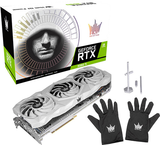 画像ギャラリー No.001のサムネイル画像 / GALAKURO,白色3連ファンクーラー搭載のRTX 3080 Tiカードを発売