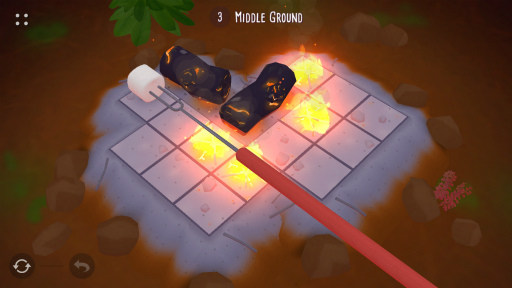 画像ギャラリー No.004のサムネイル画像 / 焼きマシュマロを作ろう。iOS向けパズル「Campfire Cooking」を紹介する「(ほぼ)日刊スマホゲーム通信」第1848回