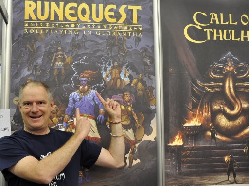 画像ギャラリー No.001のサムネイル画像 / ［SPIEL'18］再始動する「RuneQuest」とグローランサ世界観，あと「クトゥルフ神話TRPG」のことをちょっとだけ，Jeff Richard氏に聞いてみた