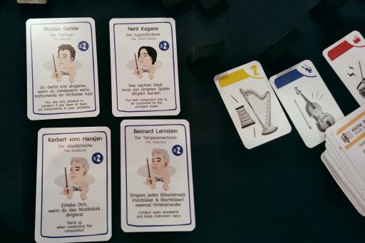 画像ギャラリー No.010のサムネイル画像 / ［SPIEL'18］指揮者をテーマにした記憶力ゲーム「Concerto」プレイレポート。指揮棒を振ってオーケストラ気分が味わえる