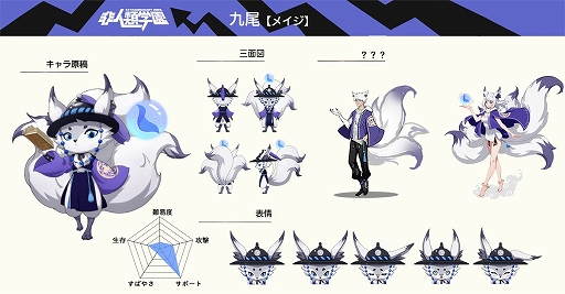 画像ギャラリー No.002のサムネイル画像 / 「非人類学園」，特別なヒーロー“九尾”の情報が公開。新ヒーロー“増長天”も参戦