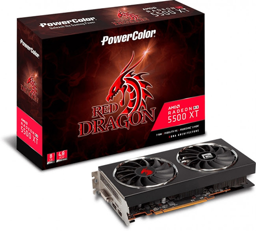 画像ギャラリー No.001のサムネイル画像 / 独自2連ファンクーラー採用のPowerColor製RX 5500 XTカードが発売。税込2万8600円前後