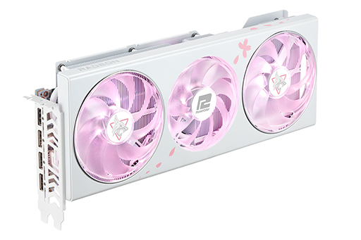 画像ギャラリー No.003のサムネイル画像 / オーバークロック仕様の「Radeon RX 7900 GRE」搭載カードと,華やかな桜柄の「Radeon RX 7800 XT」搭載カードがPowerColorから