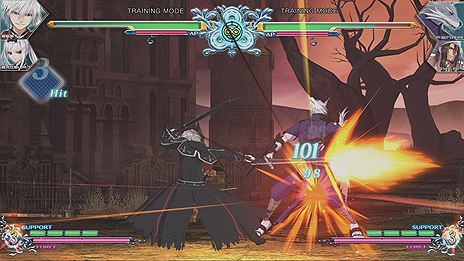 画像ギャラリー No.018のサムネイル画像 / 「BLADE ARCUS Rebellion from Shining」，新参戦キャラであるエクセラとゼストのストーリー，そして多彩な技が公開