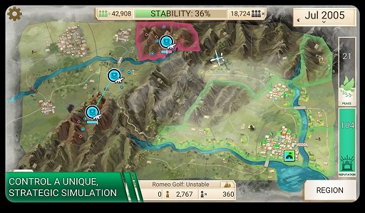画像ギャラリー No.002のサムネイル画像 / 「Plague Inc. -伝染病株式会社-」の開発会社による政治/軍事シミュレーション「Rebel Inc.」が発表。12月6日にiOS版が配信予定