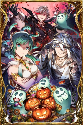 画像ギャラリー No.009のサムネイル画像 / 吸血鬼姿のルシオが参戦。「FFBE幻影戦争」新ユニット「ルシオ（ハロウィン）」と新ビジョンカード「ルーラーオブハロウィン」が実装に