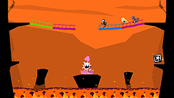 画像ギャラリー No.006のサムネイル画像 / カラフルな世界で戦う「Runbow」がPS4とSwitchで2018年12月13日より配信。“色の変化”が重要となるプラットフォームアクション