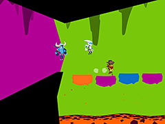 「Runbow」（PS4/Switch）の配信が本日スタート。背景色の変化に注意しつつ戦う，カラフルな2Dプラットフォームアクション