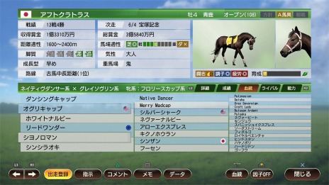 画像ギャラリー No.007のサムネイル画像 / 「Winning Post 9」，PS4版のプレオーダーがスタート。DL版予約購入特典「スーパーホース購入権セット」の詳細が公開に