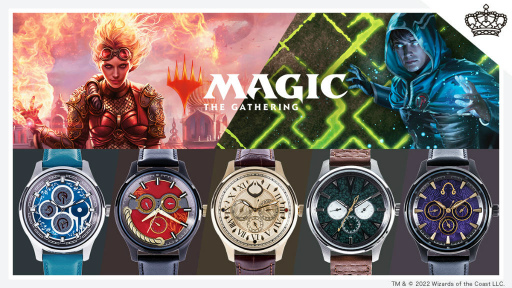 画像ギャラリー No.001のサムネイル画像 / 「MTG」コラボ腕時計が登場。ジェイスやチャンドラなど計5種