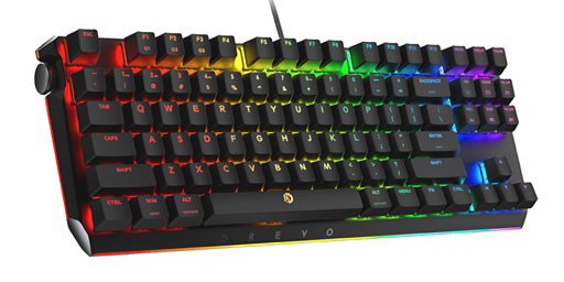 画像ギャラリー No.003のサムネイル画像 / 本体側面にダイヤルを搭載したDREVOのゲーマー向け10キーレスキーボードが国内発売。日本語,英語配列いずれも税込約1万2000円