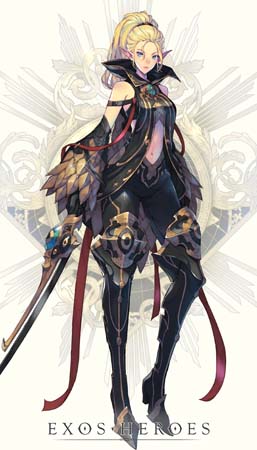 画像ギャラリー No.002のサムネイル画像 / 「エグゾスヒーローズ」に新規フェイトコア「深紅の蓮華 サブリナ」&専用装備「キリングアイ」が登場