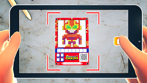 画像ギャラリー No.006のサムネイル画像 / カードに描いたドット絵のヒーローがアプリ内で立体化。「クラフトカードゲーム ドットヒーローズ」が2019年3月に発売