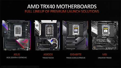画像ギャラリー No.012のサムネイル画像 / AMD,第3世代Ryzen Threadripperの詳細を明らかに。2020年には64コア128スレッド対応の「Ryzen Threadripper 3990X」をリリース