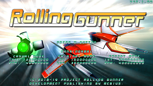 画像ギャラリー No.001のサムネイル画像 / 横スクロールシューティング「Rolling Gunner」のSwitch版,PC版が「闘会議2019」にプレイアブル出展