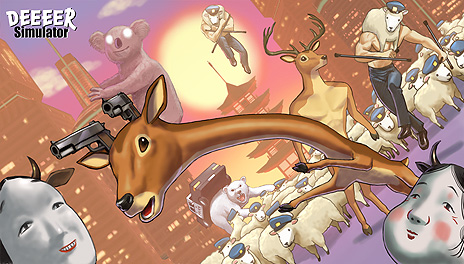 画像ギャラリー No.011のサムネイル画像 / 「ごく普通の鹿のゲーム DEEEER Simulator」のSteam正式リリースは11月25日。コンシューマ機向けのリリースも決定
