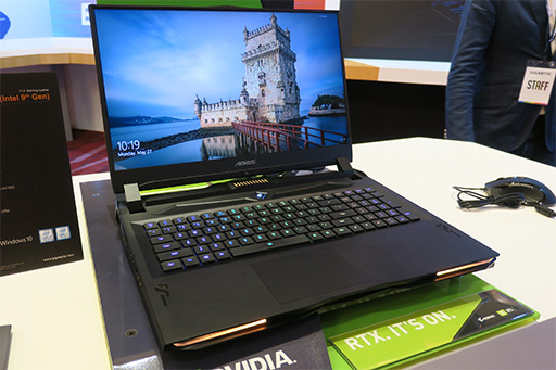 画像ギャラリー No.011のサムネイル画像 / GIGABYTE,4K有機ELパネル採用のクリエイター&ゲーマー向けノートPC「AERO 15 OLED」を発表。重量2kgでRTX 20搭載にも注目だ