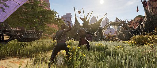 画像ギャラリー No.005のサムネイル画像 / PC用サバイバルMMO「Last Oasis」の早期アクセス版がSteamでリリース。風力・木製の移動基地で文明崩壊後の地球を生き抜く