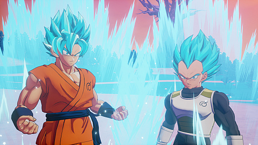 画像ギャラリー No.002のサムネイル画像 / 「ドラゴンボール Z KAKAROT」，悟空とベジータが超サイヤ人ゴッド超サイヤ人に覚醒！　追加エピソード：新たなる覚醒（後編）が配信
